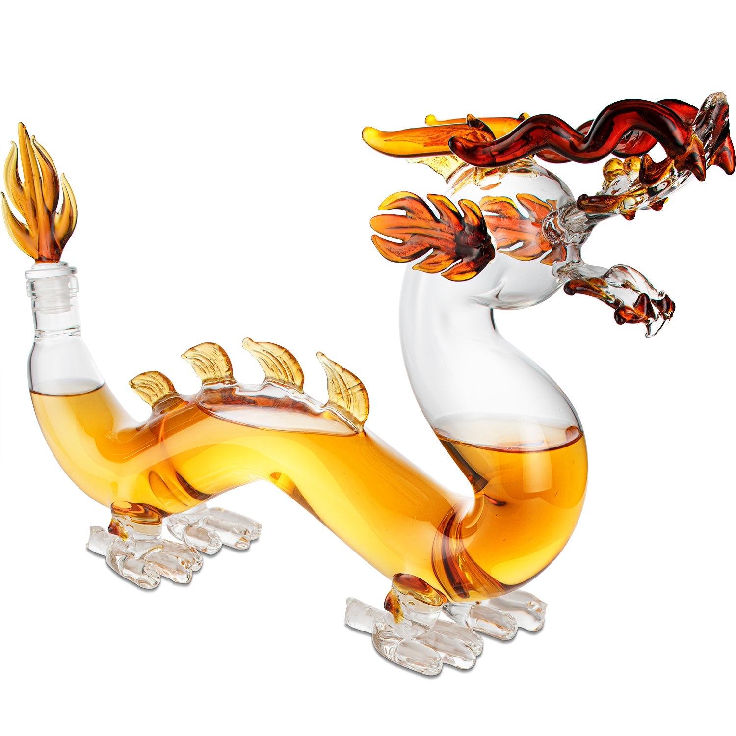 Dragon Drinking Decanter - Whiskey and Wine Decanter Large 10x16" (600ml)-2