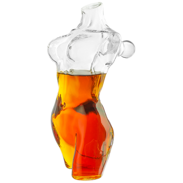 Lady Body Sculpture Whiskey & Wine Decanter Elegant Glass Female Bust Perfect for Home Decoration 750ml by The Wine Savant