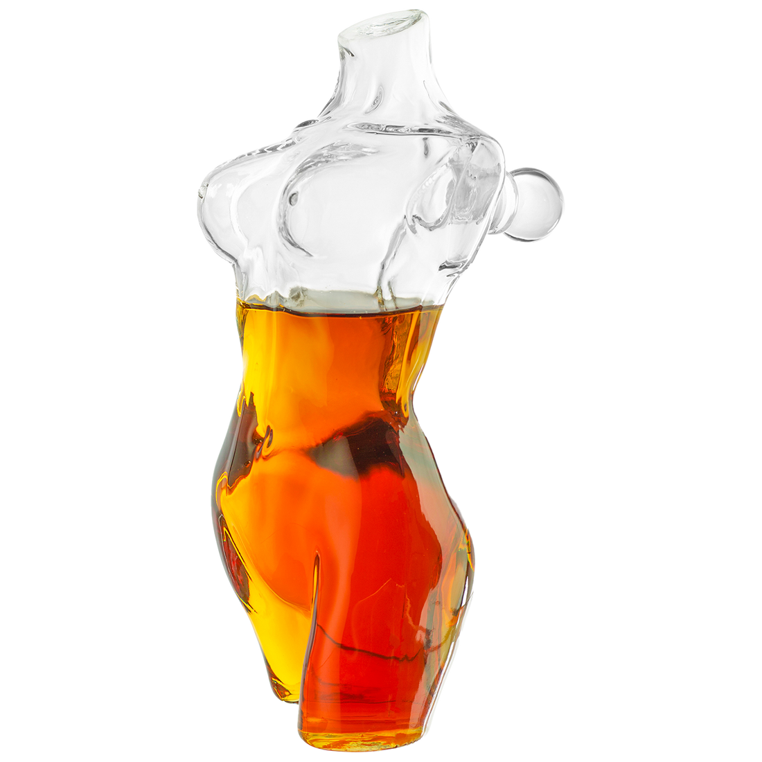 Lady Body Sculpture Whiskey & Wine Decanter Elegant Glass-0