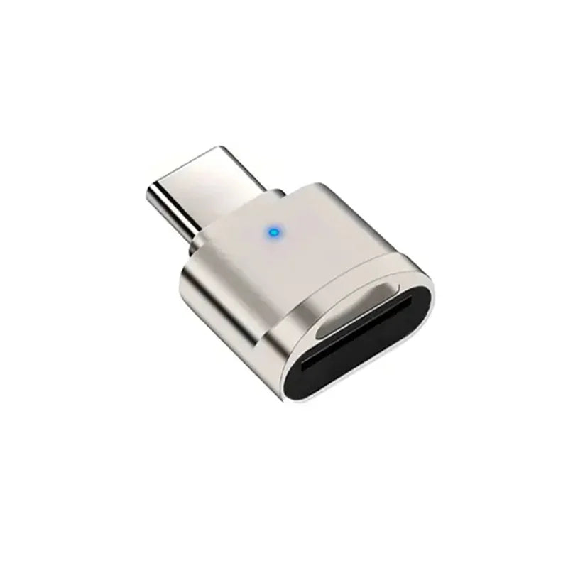 Type-C 2.0 Mini TF Card Reader External Storage Black Stretch for Memory Stick USB C 2.0 Mini TF Card Reader For Iphone 17 16