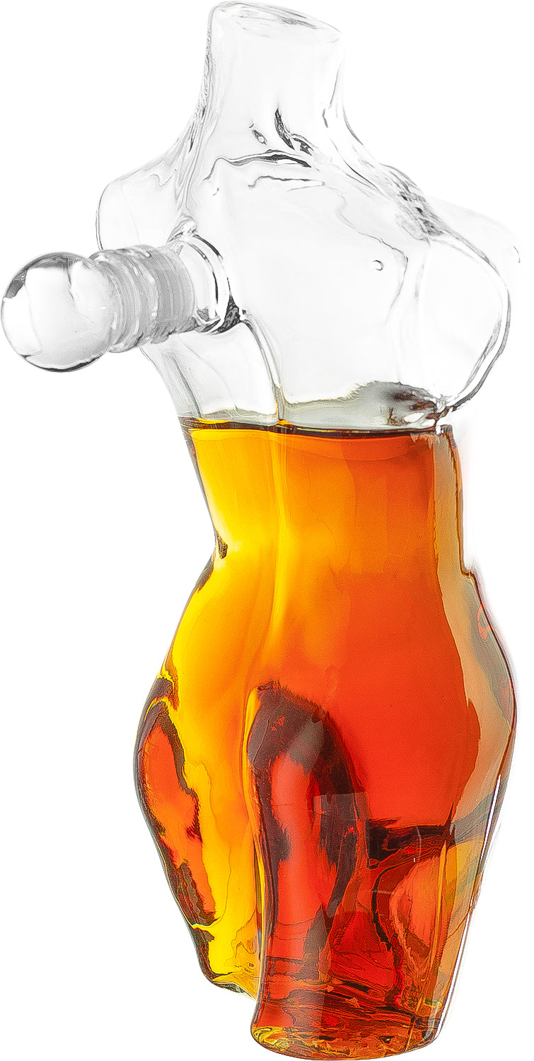 Lady Body Sculpture Whiskey & Wine Decanter Elegant Glass-2