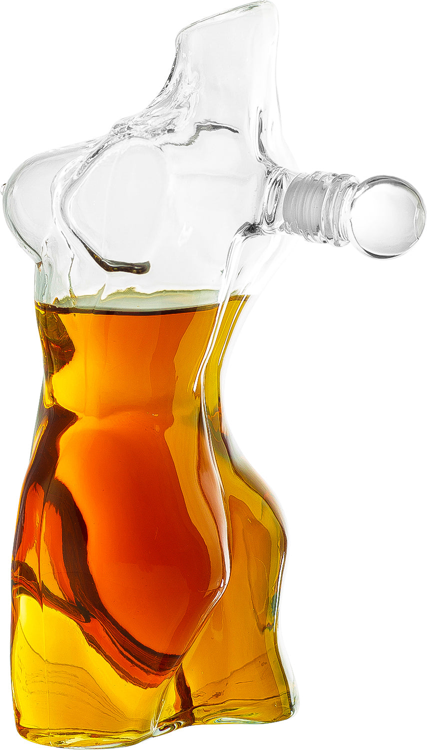 Lady Body Sculpture Whiskey & Wine Decanter Elegant Glass-3