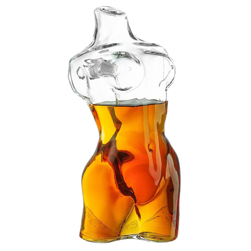 Lady Body Sculpture Whiskey & Wine Decanter Elegant Glass-0