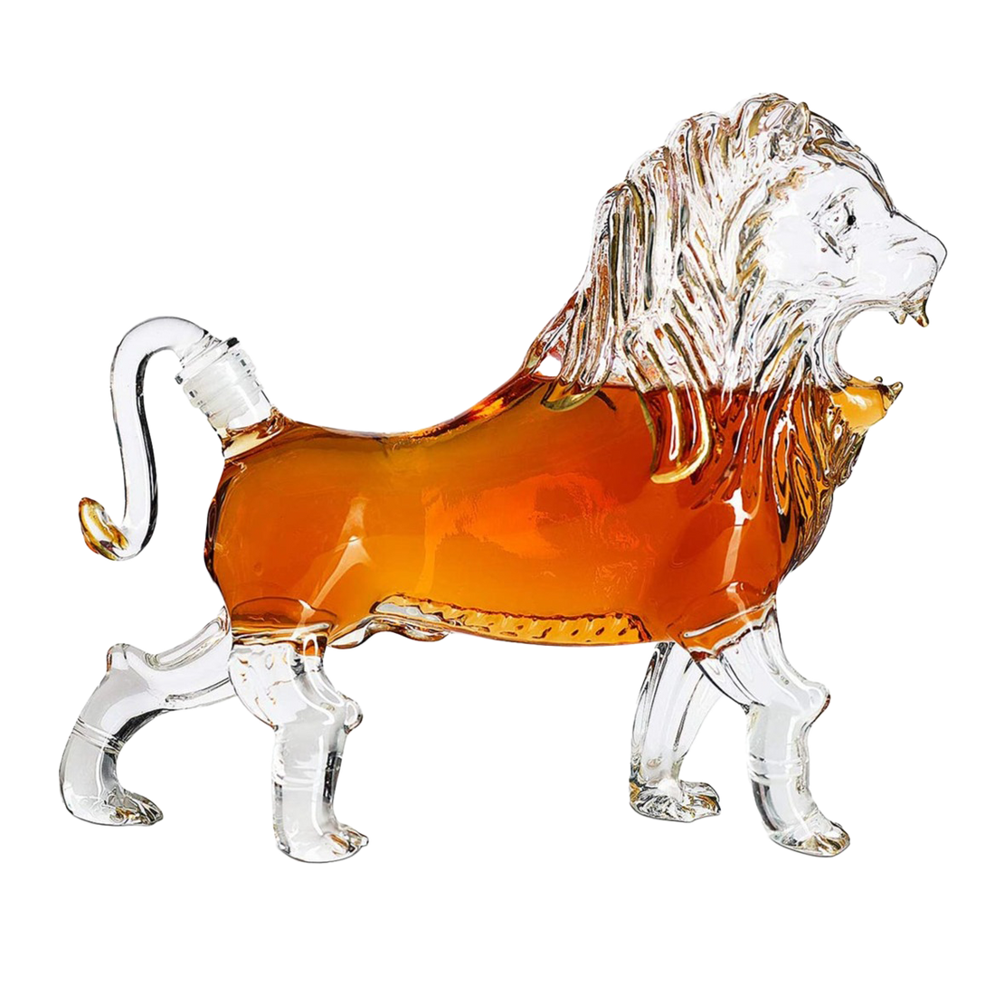 Lion Animal Whiskey and Wine Decanter- 500ml-0