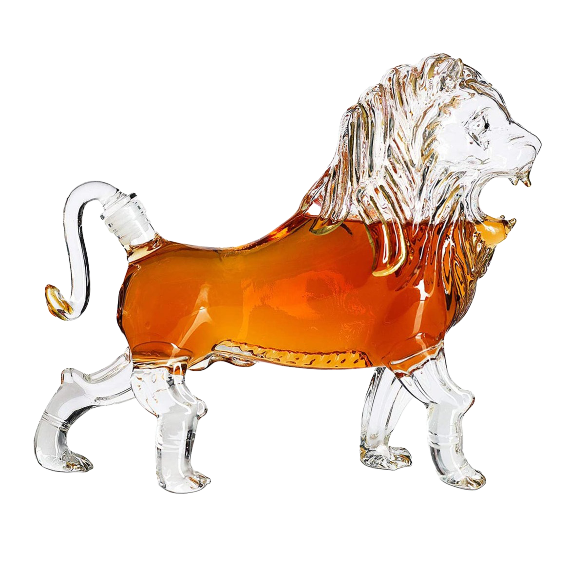 Lion Animal Whiskey and Wine Decanter- 500ml-0