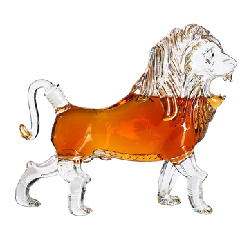 Lion Animal Whiskey and Wine Decanter- 500ml-0