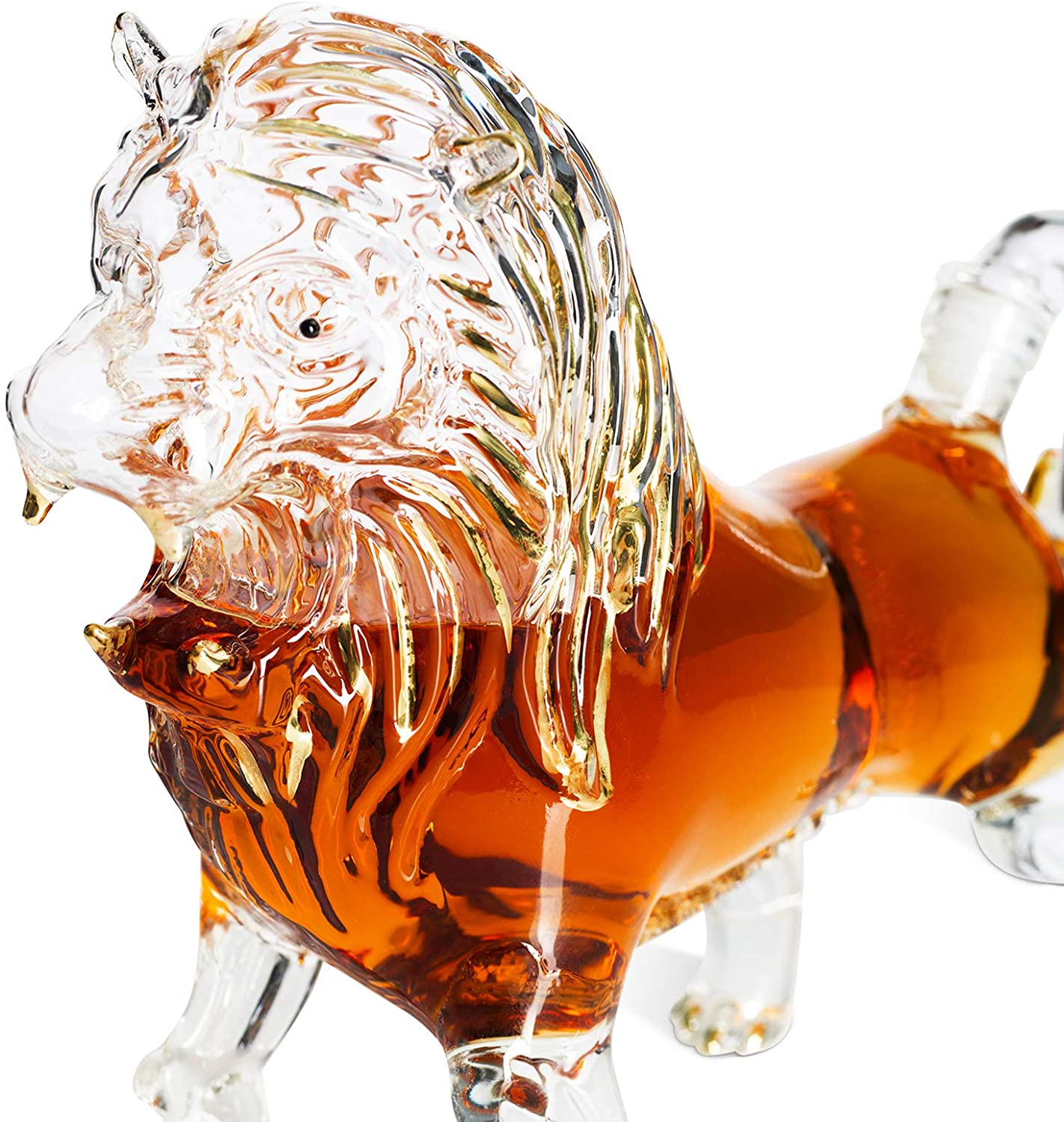 Lion Animal Whiskey and Wine Decanter- 500ml-2