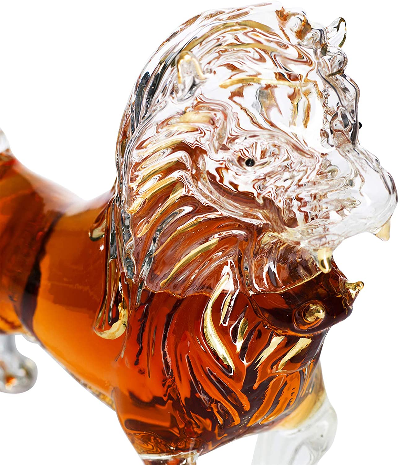 Lion Animal Whiskey and Wine Decanter- 500ml-4